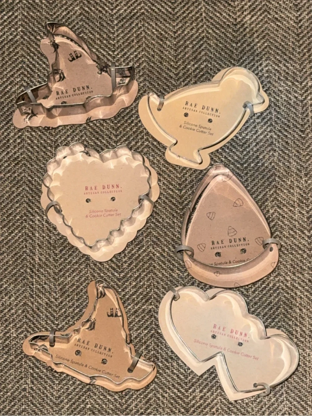 NWT Rae Dunn 6CT holiday baking cookie cutters assorted holidays/designs/seasons